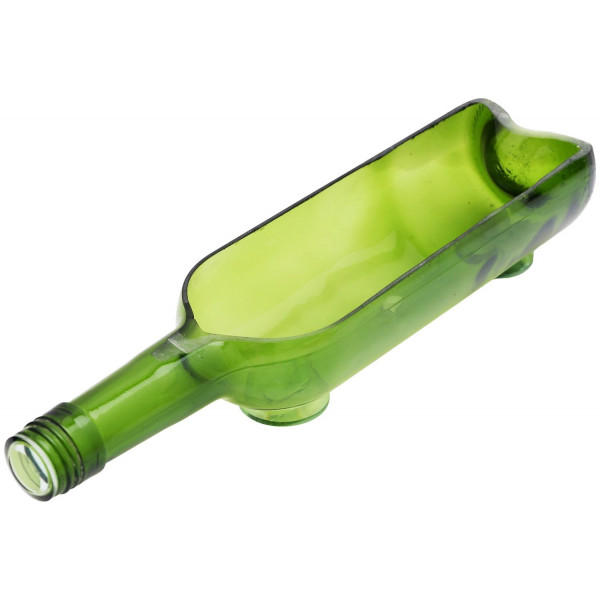 Unique Serving Platter cum Glass Planter (Green)