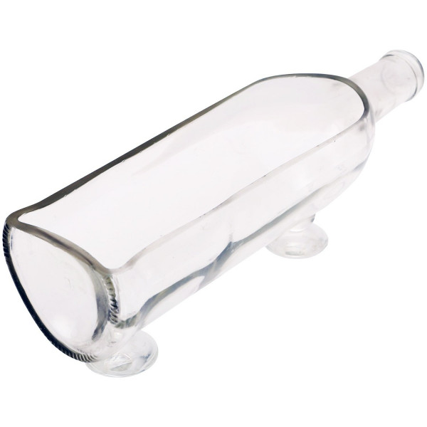 Hand Made Bathroom Storage cum Glass Planter (Transparent)