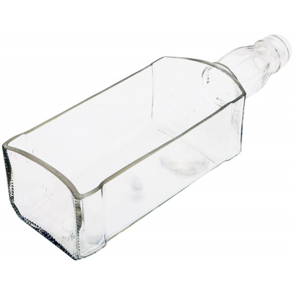 Horizontal Serving Tray cum Glass Planter (Transparent)