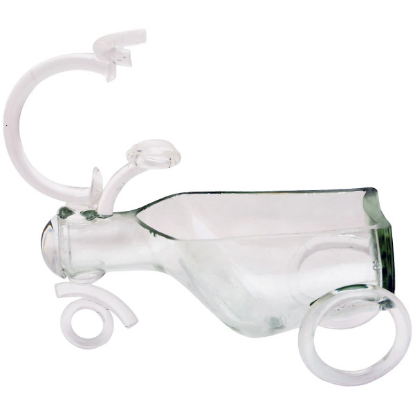 Multipurpose Serving Bowl cum Table Glass Planter (Transparent)