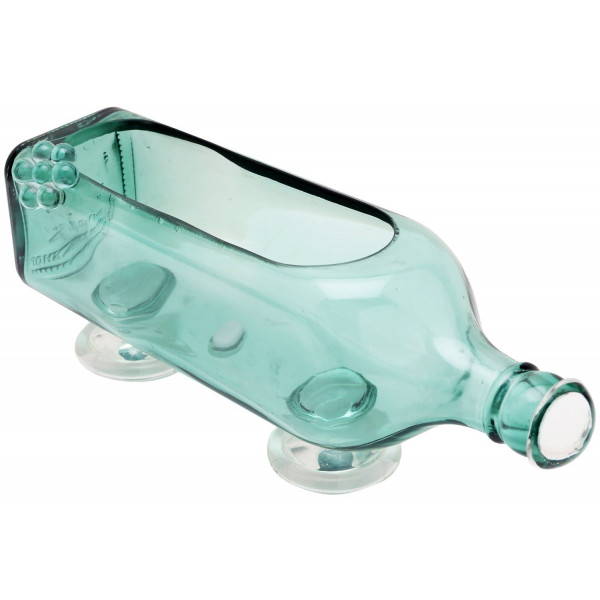 Beautiful Tissue Holder cum Glass Planter (Sea Green)