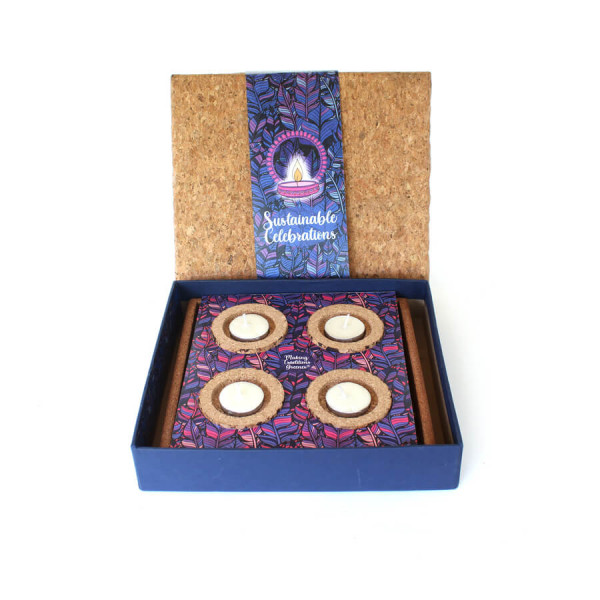 CORK CANDLE TRAY