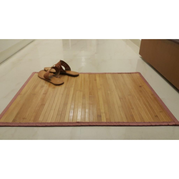 Bamboo Asan/ Prayer Mat - Brown (1.6 x 2.2 ft)