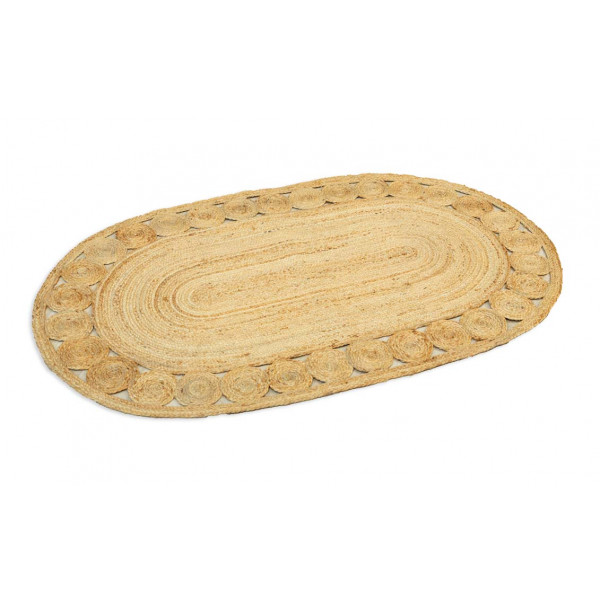 Cylindrical Jute Rug 