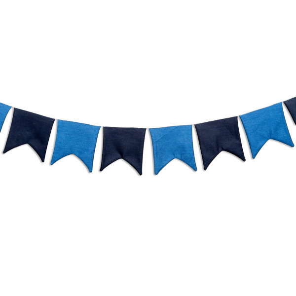 Buntings - Blue and Black ( W-shape)