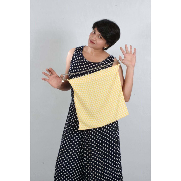 Tote scarf with print of Diamonds Abstract