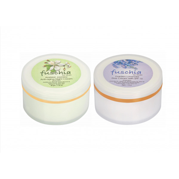 Natural Day and Night Cream Skin Care Combo