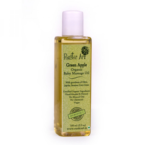 Rustic Art Organic Baby Oil (Green Apple)