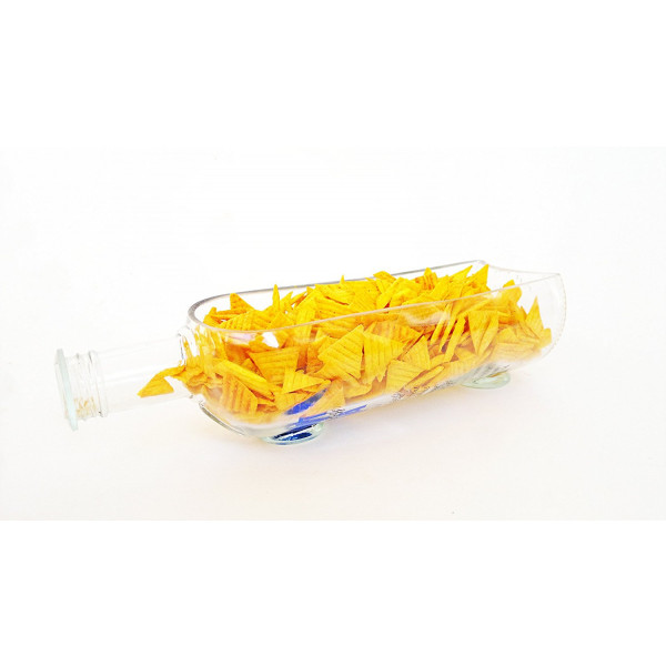 Snacks Serving Platter cum Planter (Clear)
