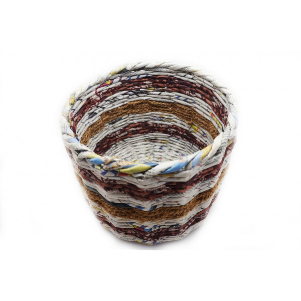 Mixed Media Cylinder Basket (Large)
