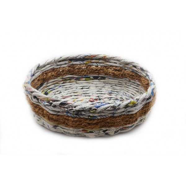Mixed Media Oval Basket (Large)