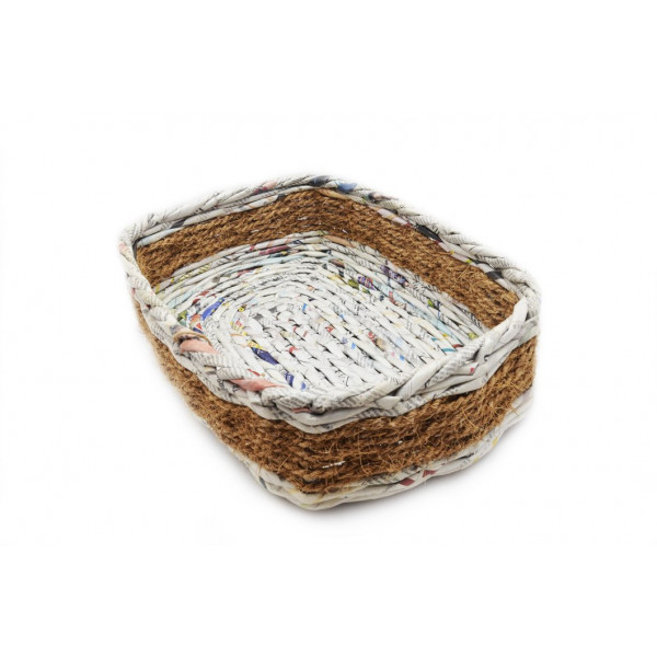 Mixed Media Rectangle Basket (Large)