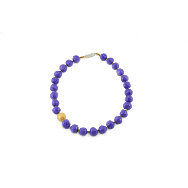 Eco Necklace Pearl - Medium (Purple)