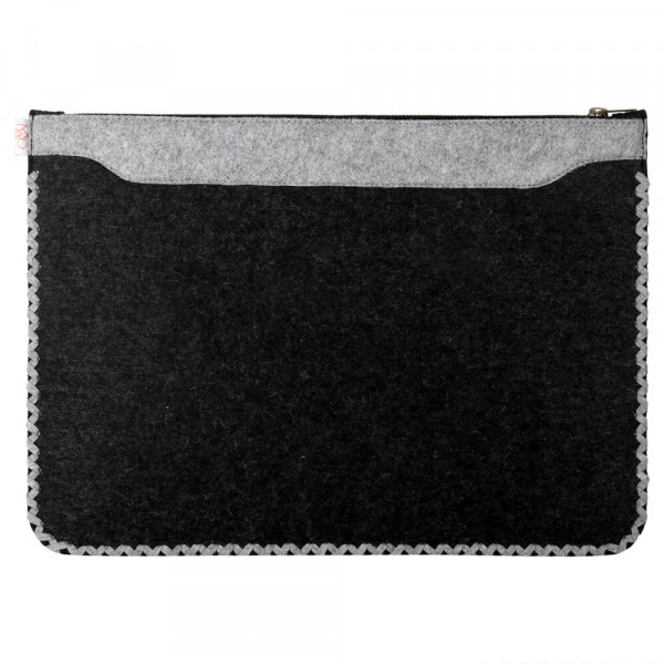 Twist and Turn Laptop Sleeve - Black with inner grey