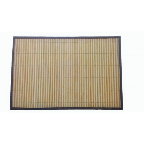 Bamboo Placemat - Cream  &  Light Brown ( 30 X 45 cms)