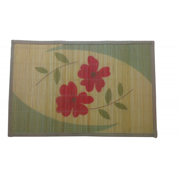 Bamboo Placemats Floral Digital Print (30 x 45 cms) 