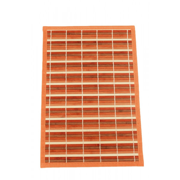 Bamboo Table Runner - Orange Stripes (30 X 135 cms)