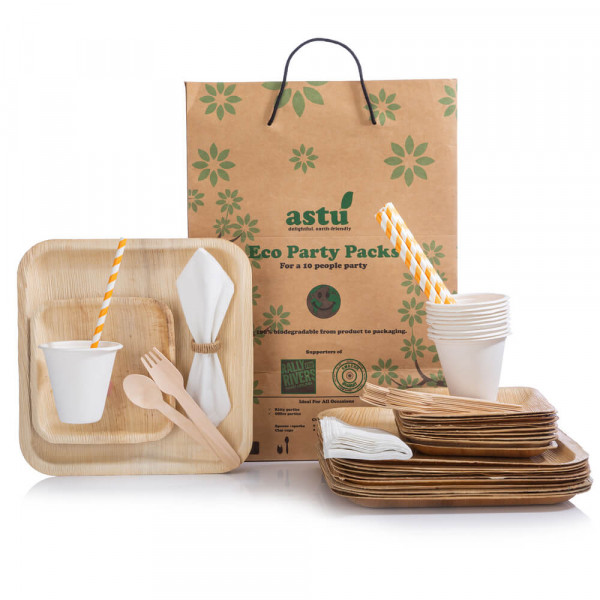 Perfect Eco-Friendly Disposable Party Pack (All in one)