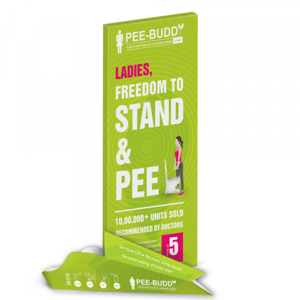 PeeBuddy - Disposable, Portable Female Urination Device for Women - 5 Funnels