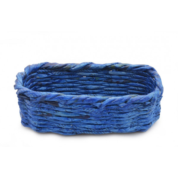 Rectangle Pot Basket - Medium - 13cm (Dark Blue)