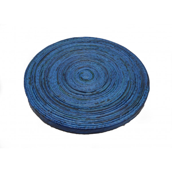 Eco-Conscious Rolled Round Coaster (Dark Blue)