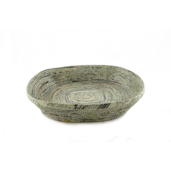 Stylish Rolled Square Bowl 27 (Natural)