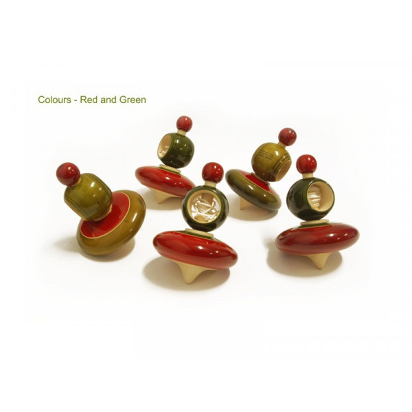 Wooden String Tops (5 Pieces)
