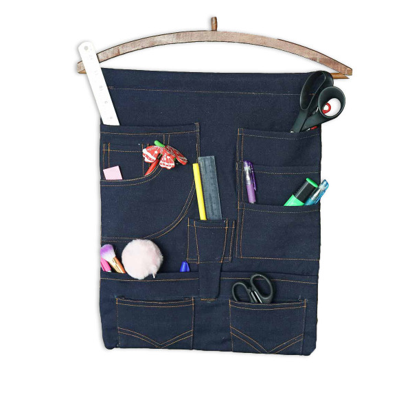 Wall hanging stationery Organizer - 6 pockets