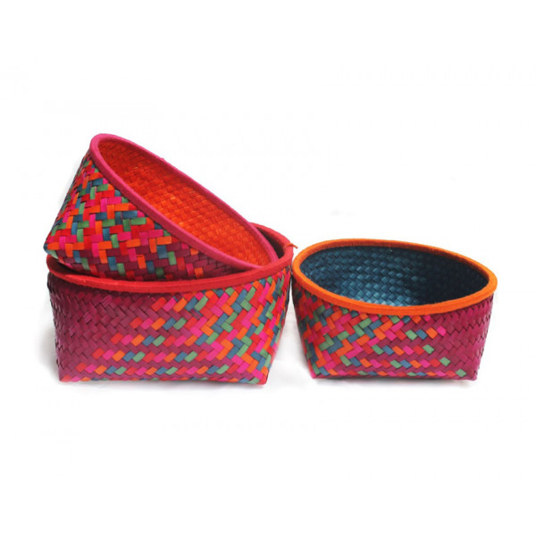 Fruit Basket -Set of 3 - Round - Medium