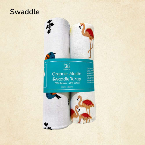 Organic Bamboo Baby Swaddle Set | Pack Of 2
