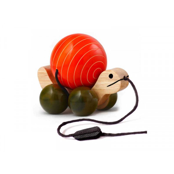 Tuttu Turtle Pull Toy (Orange)