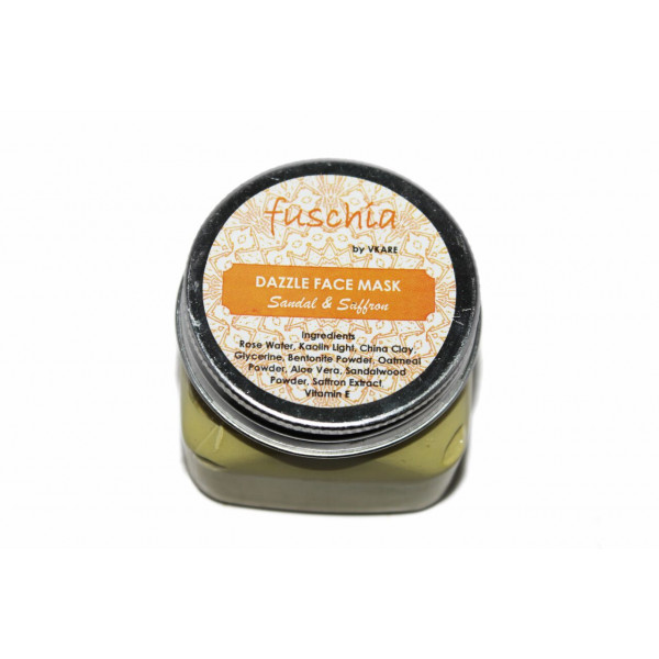 Organic Dazzle Face Mask - Sandal & Saffron
