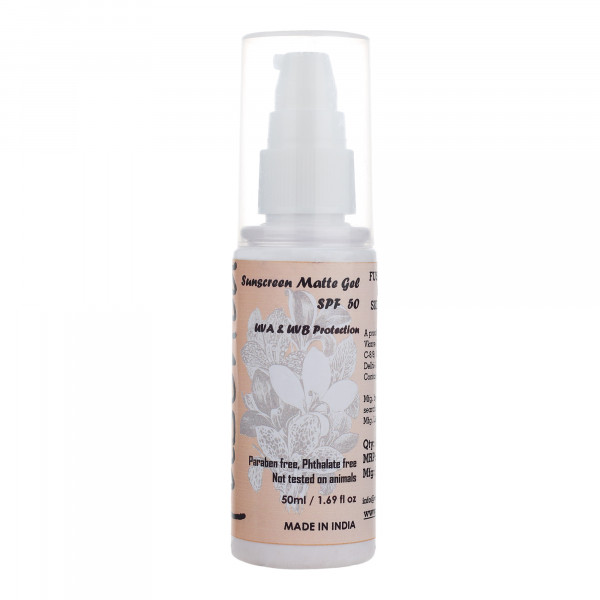 Organic Sun Screen Matte Gel with SPF50 (50 Ml)