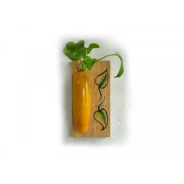 Wall Hanging Plant Holder (Yellow)