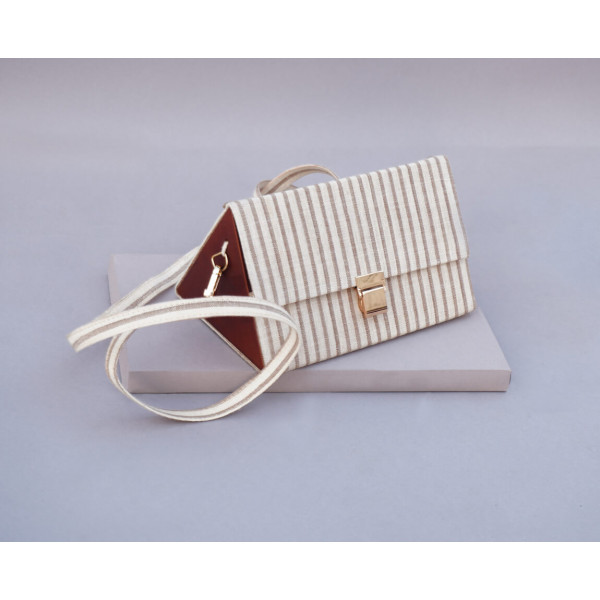 The Stripe Triangle Shoulder Bag