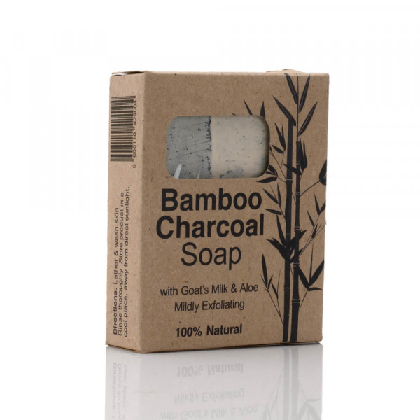 BAMBOO CHARCOAL SOAP - With Goat's Milk & Aloe Mildly Exfoliating