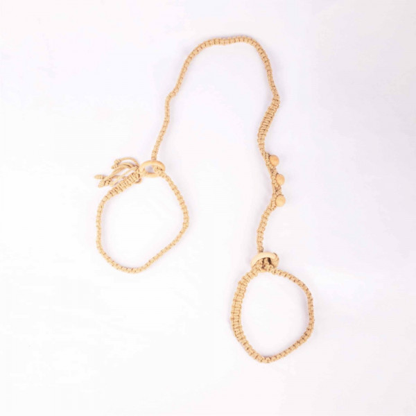MACRAME MAT CARRIER STRAPS 100%COTTON MADE IN INDIA WASHABLE AND TRENDY BLISSFUL BEIGE