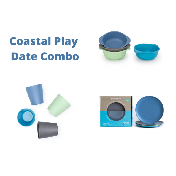 Bamboo Dinnerware Coastal Combo (Eco-Friendly & Non-toxic)