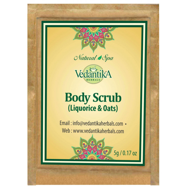 Body Scrub (Liquorice &Oats)_Trial Packs 5 gms