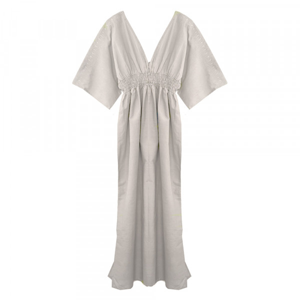 Butterfly Dress Cotton-Sand