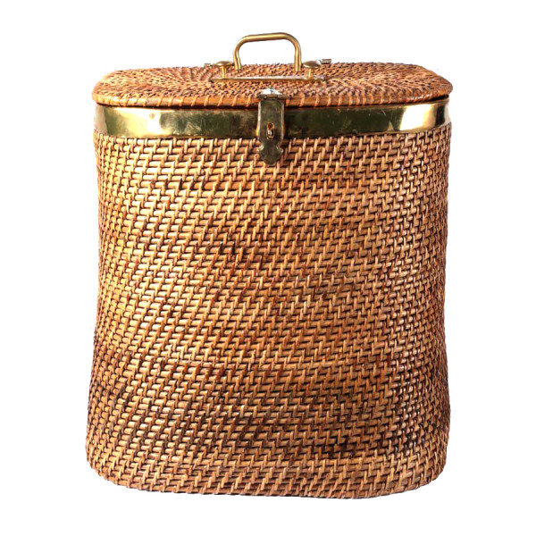 Natural Cane Laundry cum Storage Basket (Rectangle 18" x 14")
