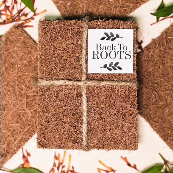 Coco Coir Vessel/Utensil Scrubber | Cleaning Scrub | Pack of 6