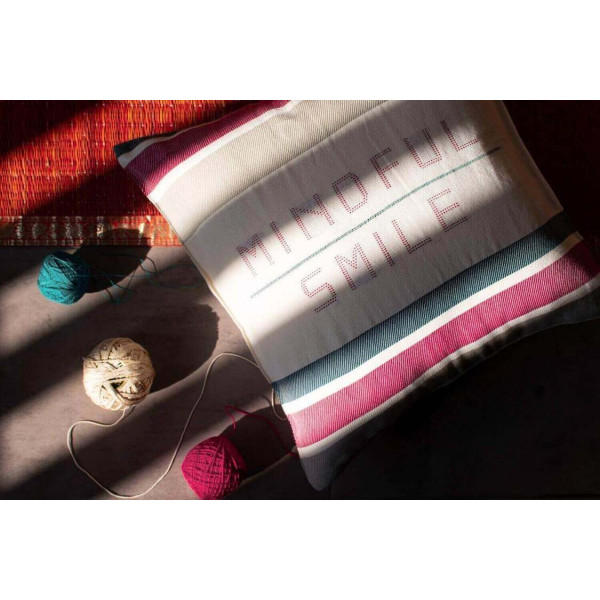 Mindful Smile-Cushion Cover-16 x 16 inch