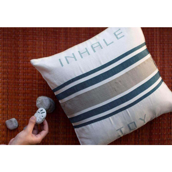 Inhale Joy-Cushion Cover-18 x 18 inch