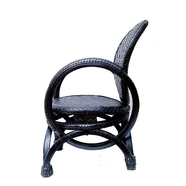De'Dzines Handcrafted Eco-Friendly Arm Chair of Height 63 x 63 x 95 cm for Living Room / Garden / Patio / Terrace / Pool Side / Indoor / Outdoor