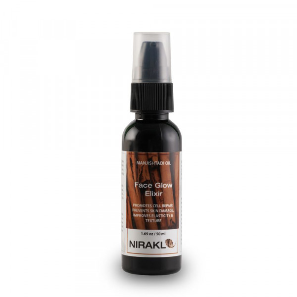 Ayurvedic Face Glow Elixir | Nirakle Manjishtadi Oil | For Acne & Pimples and Natural Glowing Skin (50 ml)