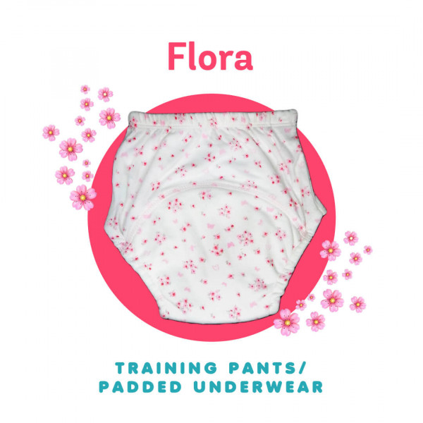 Flora- Cotton-Padded pull up Training pants/ Padded Underwear