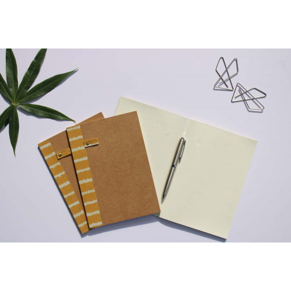 A5 Paperback Notebook - Set of 3 (Yellow Single Line)