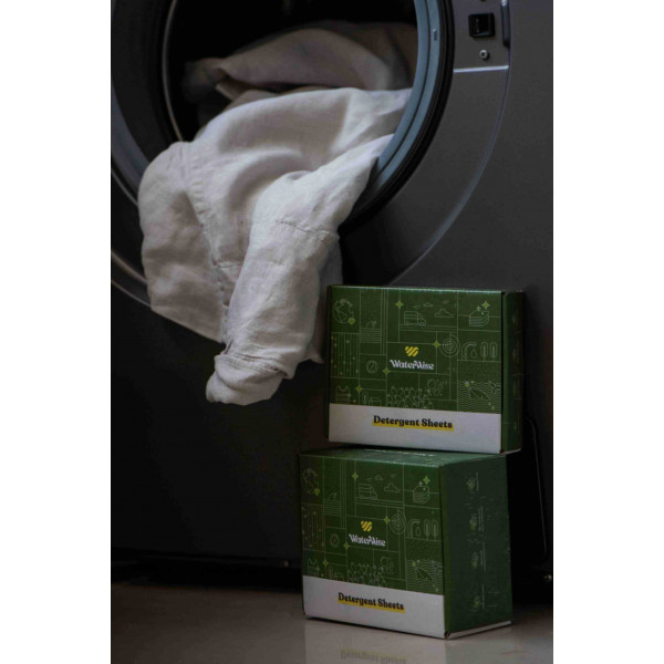 Laundry Detergent Sheets for Front and Top Load Washing Machine, Easy To Use Natural Alternative to Liquid Detergent & Pods, Zero Waste - 60 Sheets, Linen