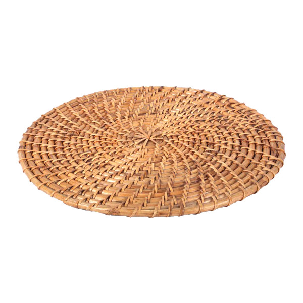 Natural Cane Coaster (Round 12")